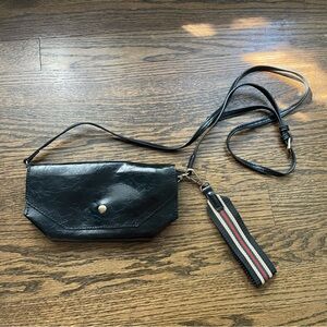 Anthropologie Black Mini Crossbody Bag